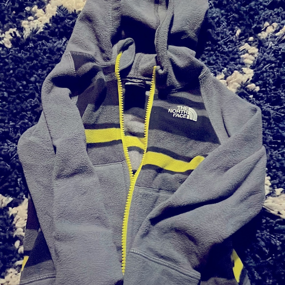 They north face size 3t fleece hoodie
